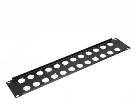 MUSIC STORE 19" XLR Panel Mounting 2U - Rack paneel