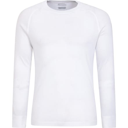 Mountain Warehouse Heren Talus Ronde Hals Thermo Top met Lange Mouwen (Wit)