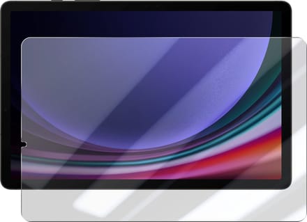 Bestsuit, Flexibel glas Geschikt voor Samsung Galaxy Tab S9 /S9 FE Volledig hechtend Bestsuit, Transparant
