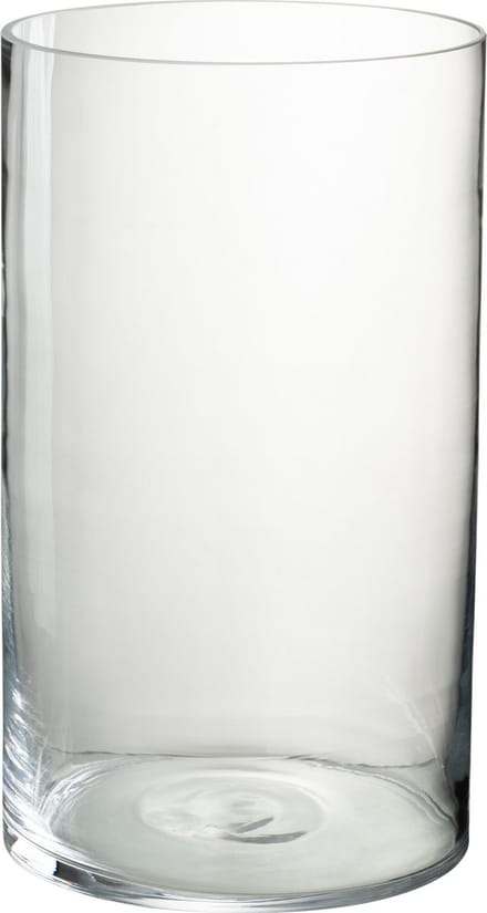 J-Line windlicht Rond - glas - transparant - medium