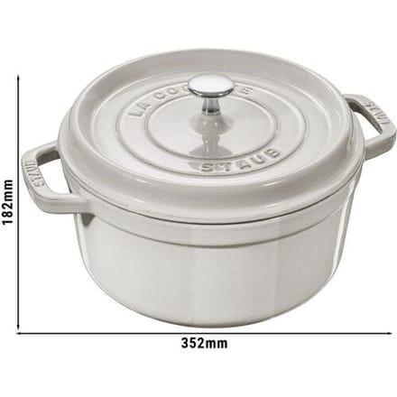 STAUB LA COCOTTE - Kookpot - Ø 280mm - Gietijzer - Witte truffel