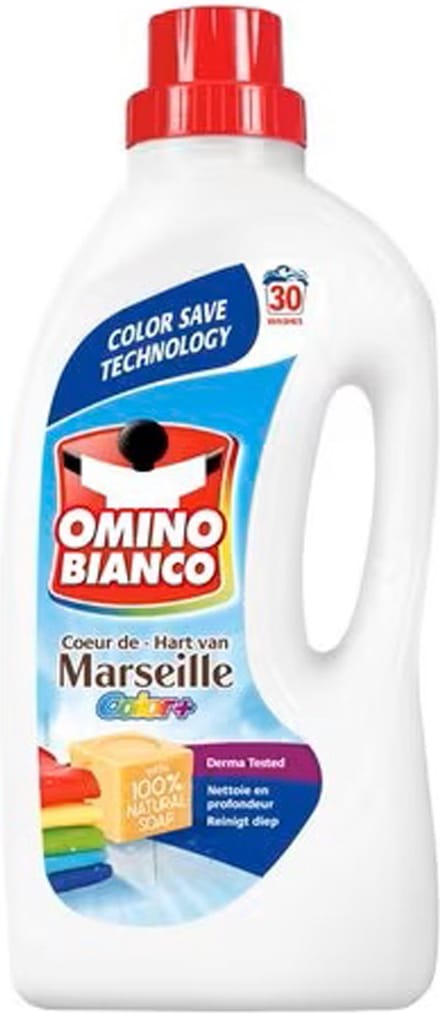 Omino Bianco - Wasmiddel - Vloeibaar - Marseille - Color + - 30wb/1500ml
