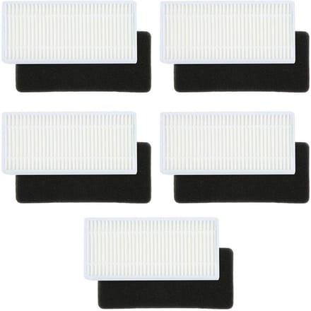5 pièces Pièces de rechange pour filtre Convient pour Deebot N79 N79S Accessoires pour aspirateur robot white