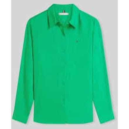 relaxed fit blouse met lange mouwen van puur linnen