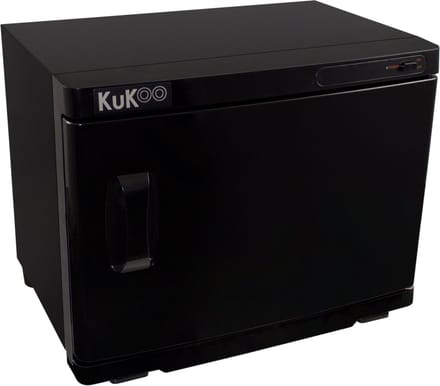Handdoekverwarmer - zwart - 70 handdoeken - uv-sterilisatie