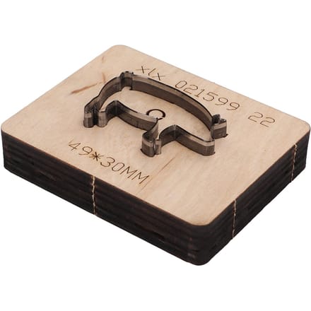 Vorm van Varken Leder Stansvorm DIY Mes Snijmallen Embossing Snijsjabloon beige