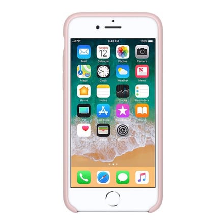 Silicone Backcover voor de Apple iPhone SE (2022 / 2020) / 8 / 7 - Pink Sand