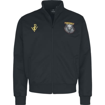 Powerwolf Soccer Trackjacket Heren Trainingsjas - zwart - L