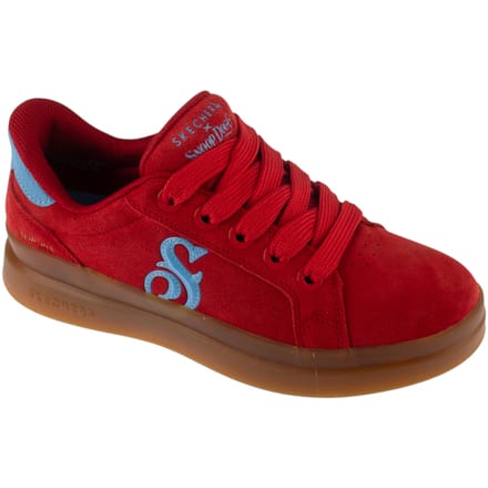 Skechers Slip-Ins Suede Snoop Cupsole Sneaker, Vrouwen, Rood, Sneakers, maat: 36