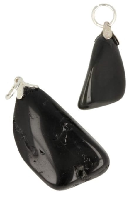 Obsidiaan zwart edelsteen hanger