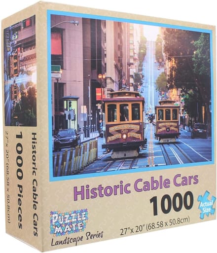 Puzzle Mate – Historic Cable Cars – Legpuzzel 1000 stukjes (68,6 × 50,8 cm)