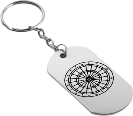 Akyol - dartbord sleutelhanger - Dartbord - beste darter ooit - darter - dartpijlen - leuk cadeau voor een darter - hobby - iemand die darten leuk vindt - 54 x 29mm