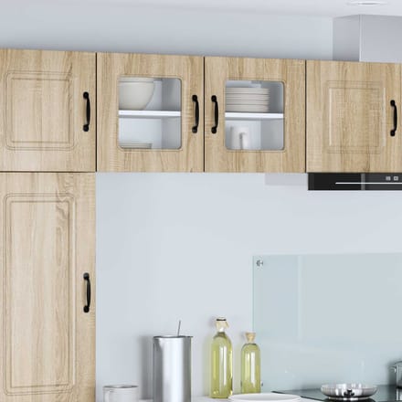 vidaXL - Vaatwasserpaneel - Kalmar - 2 - st - Sonoma - Eik - Bewerkt - hout