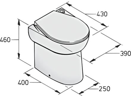 VETUS WCS elektrisch Toilet 12V | WCS12S2