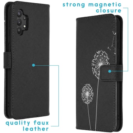 imoshion Hoesje - Geschikt voor Samsung Galaxy A32 (5G) - Design Softcase Bookcase - Dandelion