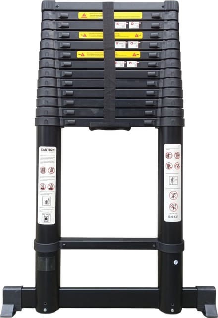 SCT Telescoopladder 5,4 meter - Aluminium - Stabiliteitsbalk - 150 kg
