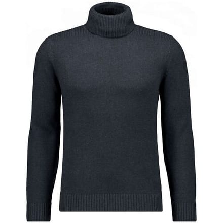 Ragman Trui Knitted Cotton Rollneck Asphalt / male