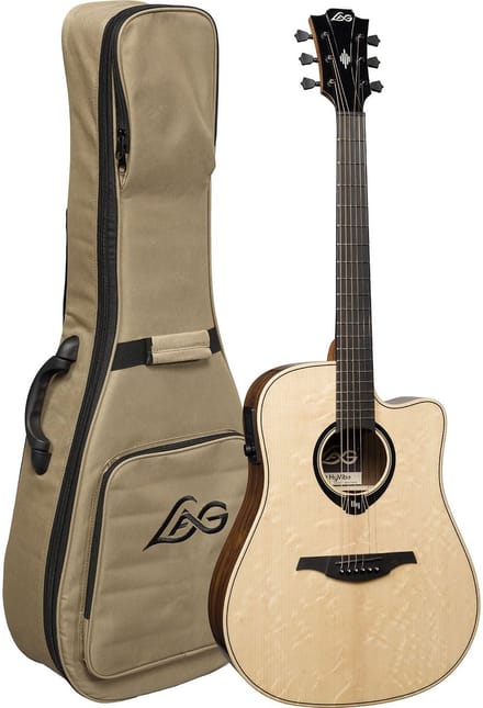 LAG Guitars HyVibe 30 HV30DCE E/A westerngitaar met ingebouwd multi-effect