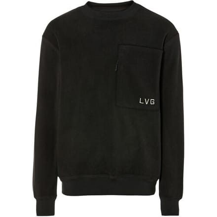 LIVERGY Heren fleece sweater (Zwart, M (48/50))