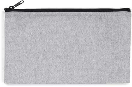 Kimood Gerecycled ritstasje KI5701 - Pebble Grey / Black Night - L
