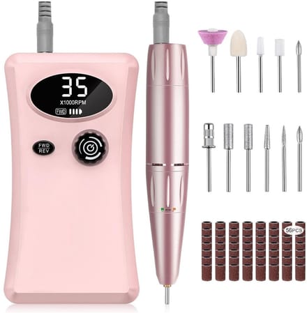 Core® Pedicureset Electrisch - Pedicureset Professioneel - Pedicure Set - Roze - 21cm x 16cm x 6cm