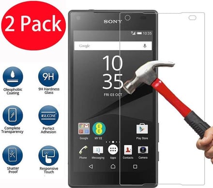 Screenprotector Geschikt voor: Sony Xperia Z5 Premium Screen Protector [2-Pack] Tempered Glas