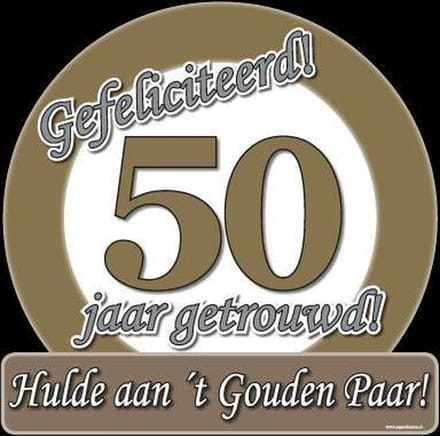 Huldeschild - Special - 50jr getrouwd
