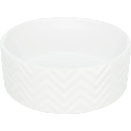 Trixie Voer/Waterbak. Keramiek Wit - Kattenvoerbak - Ø20 cm