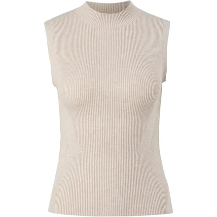 Fijngebreide top met hoge hals dames COMMA
