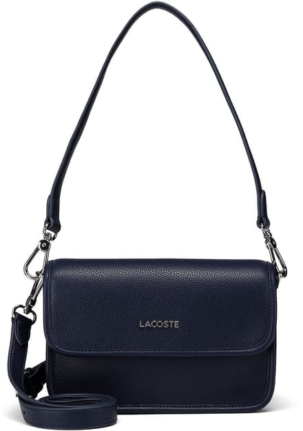 LACOSTE schoudertas Flap Crossover Bag Marine 166 donkerblauw