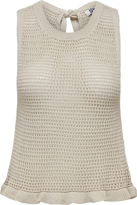 JDY - JDYTIKKA S/L STRUCTURE FRILL TOP KNT - Dames - Gebreide truien