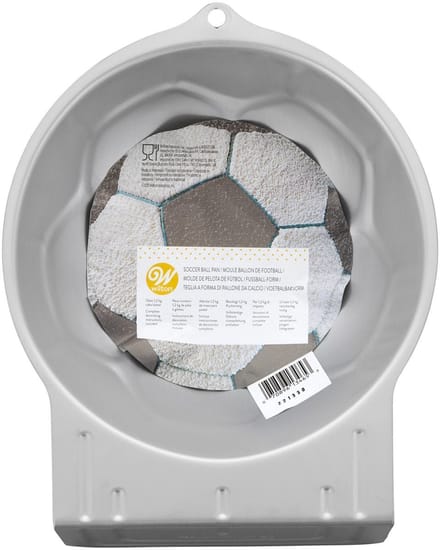 Wilton Bakvorm 3D Voetbal - Aluminium - Taartvorm