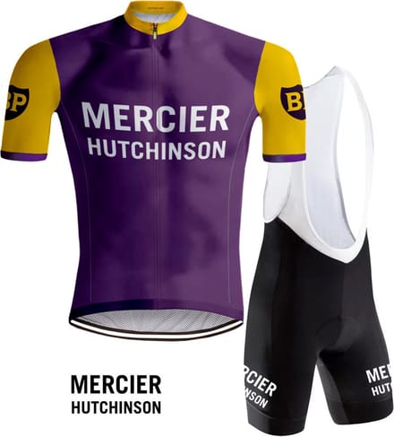 Retro Wielertenue Mercier Hutchinson - REDTED - M