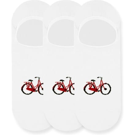 A-DAM  3-pack Casual Socks White Bike Optic White Größe: 35-38 | Unterhosen Outlet | Unisex | Weiß