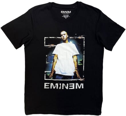 Eminem - Eminem Pose Heren Tshirt - L - Zwart