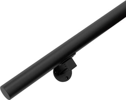 IVOL Zwarte Trapleuning 300 cm met 4 houders