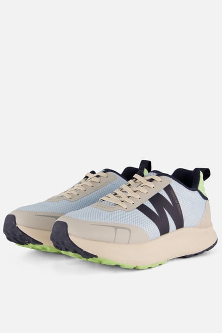 Woden Sabine Sneakers blauw Mesh/ Suède - Maat 37