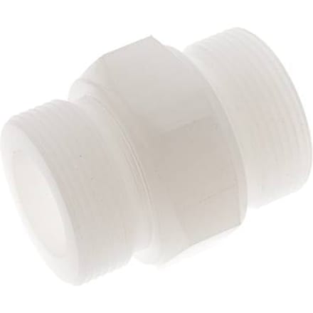 Dubbele Nippel G1 1/2'' PVDF 10bar FDA 55mm Hex