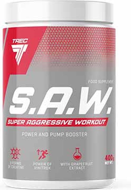 Trec Nutrition - Super Aggressive Preworkout SAW - 400g cherry/grapefruit