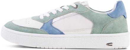 camel active Low sneaker met leermix - Maat womenswear-39 - Wit