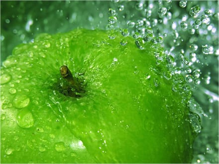 Fotobehang - Groene appel.