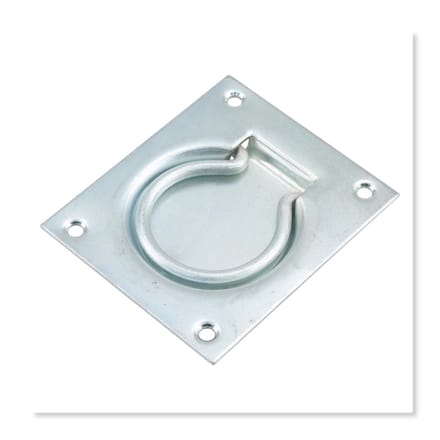 Luikring inlatend, verzinkt 75 x 90 mm