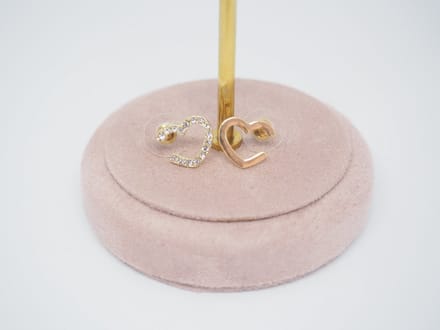 Hartjes oorknoppen | goud gekleurd
