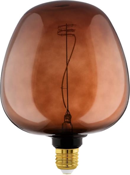 Eglo Ledfilamentlamp G190 - Amber - D19cm - Dimbaar - Warm Wit - E27 - 4w