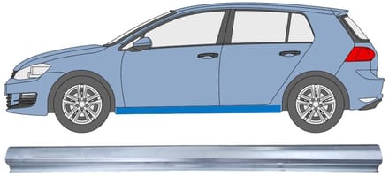 Reparatie dorpel voor Volkswagen Golf 7 2012- / Links