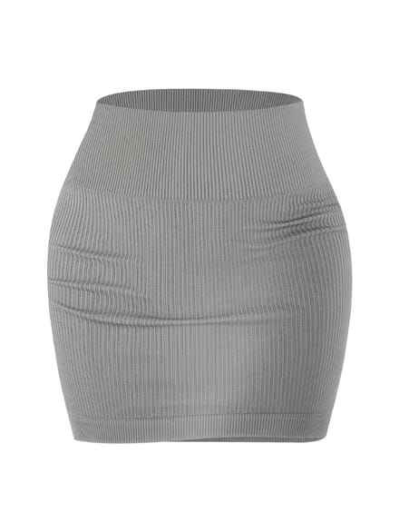 Livano Rokje Dames - Korte - Korte Broek - Wandelrok - Legging - Grijs - M