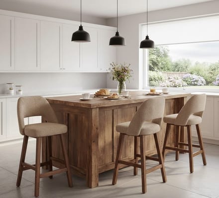 Barkrukken Set van 2 – Met Rugleuning – 67 cm – Industrohome