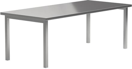 Svea - Kurtis eettafel 210x95x75 cm - roestvrij zilver
