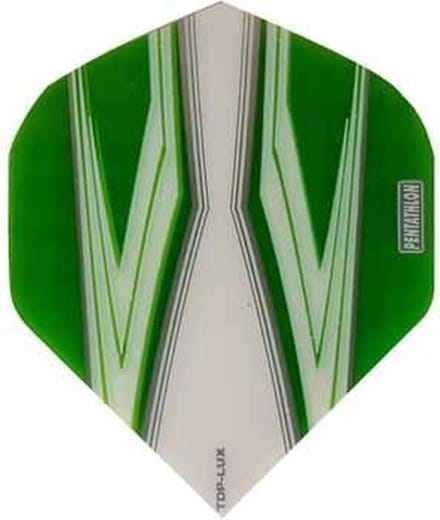 ABC Darts - Dart Flights Pentathlon - Spitfire W groen - 10 sets
