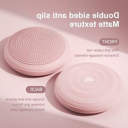 Opblaasbaar Evenwichtskussen met Pomp, 34 cm, Ideaal voor Yoga, Pilates en Stabiliteitstraining
